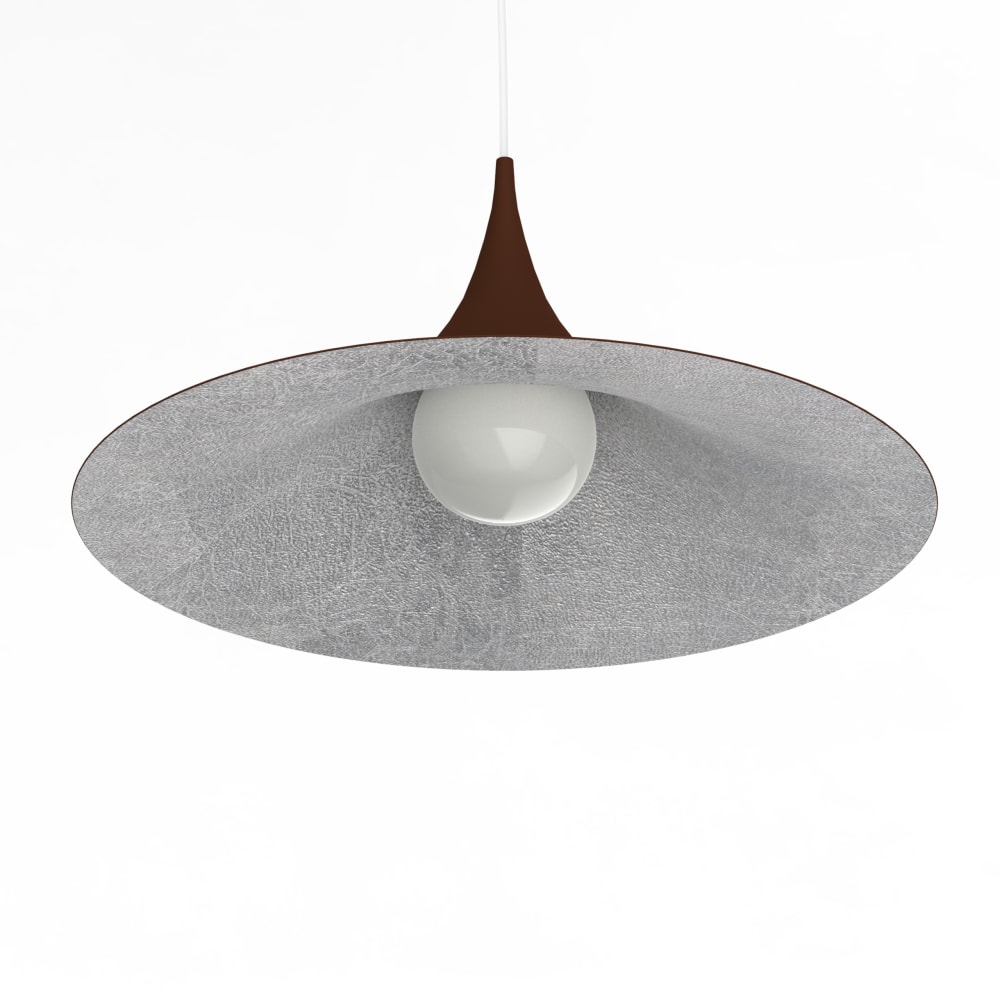 Louie - lampe à suspension en métal argenté corten e27 — vue 4