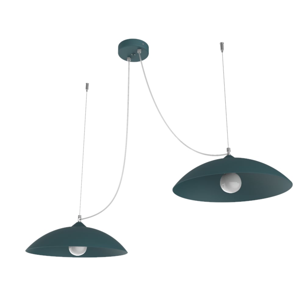 Dream - lampe à suspension en métal bleu e27