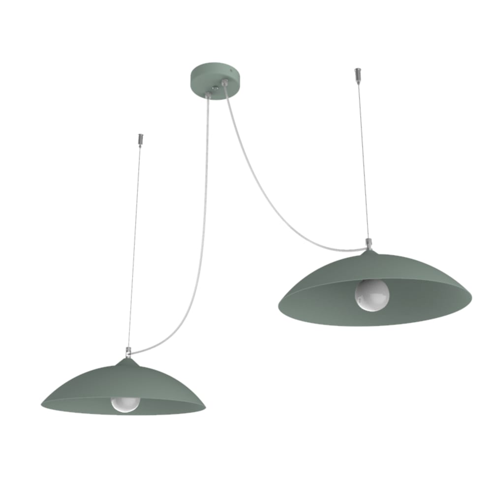Dream - lampe à suspension en métal vert e27