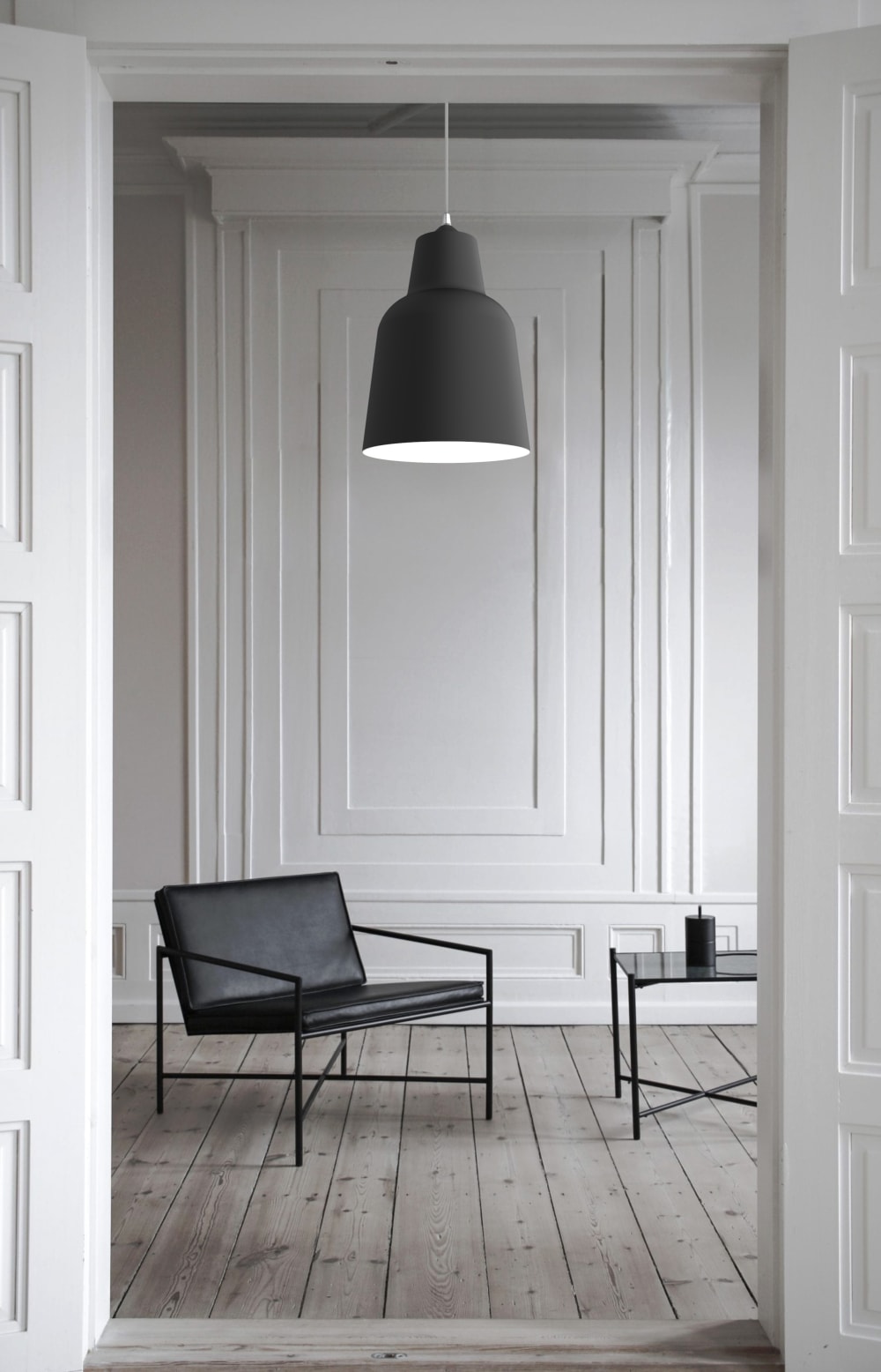 Dong - lampe à suspension en métal blanc nero e27 — vue 3