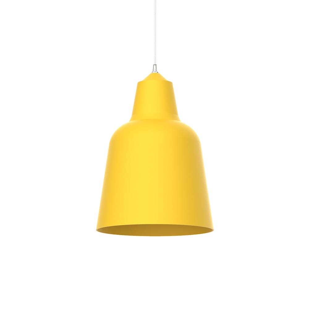 Dong - lampe à suspension en métal jaune e27