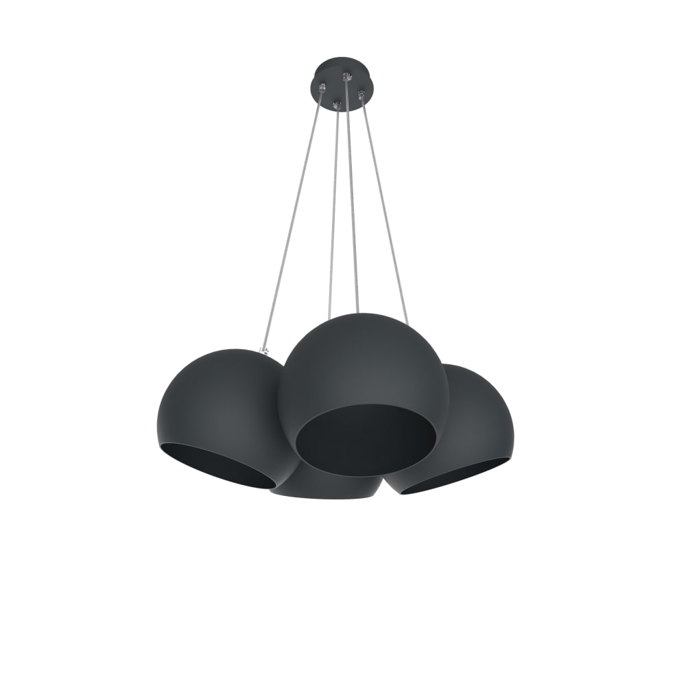 Joe - lampe à suspension en métal anthracite e27