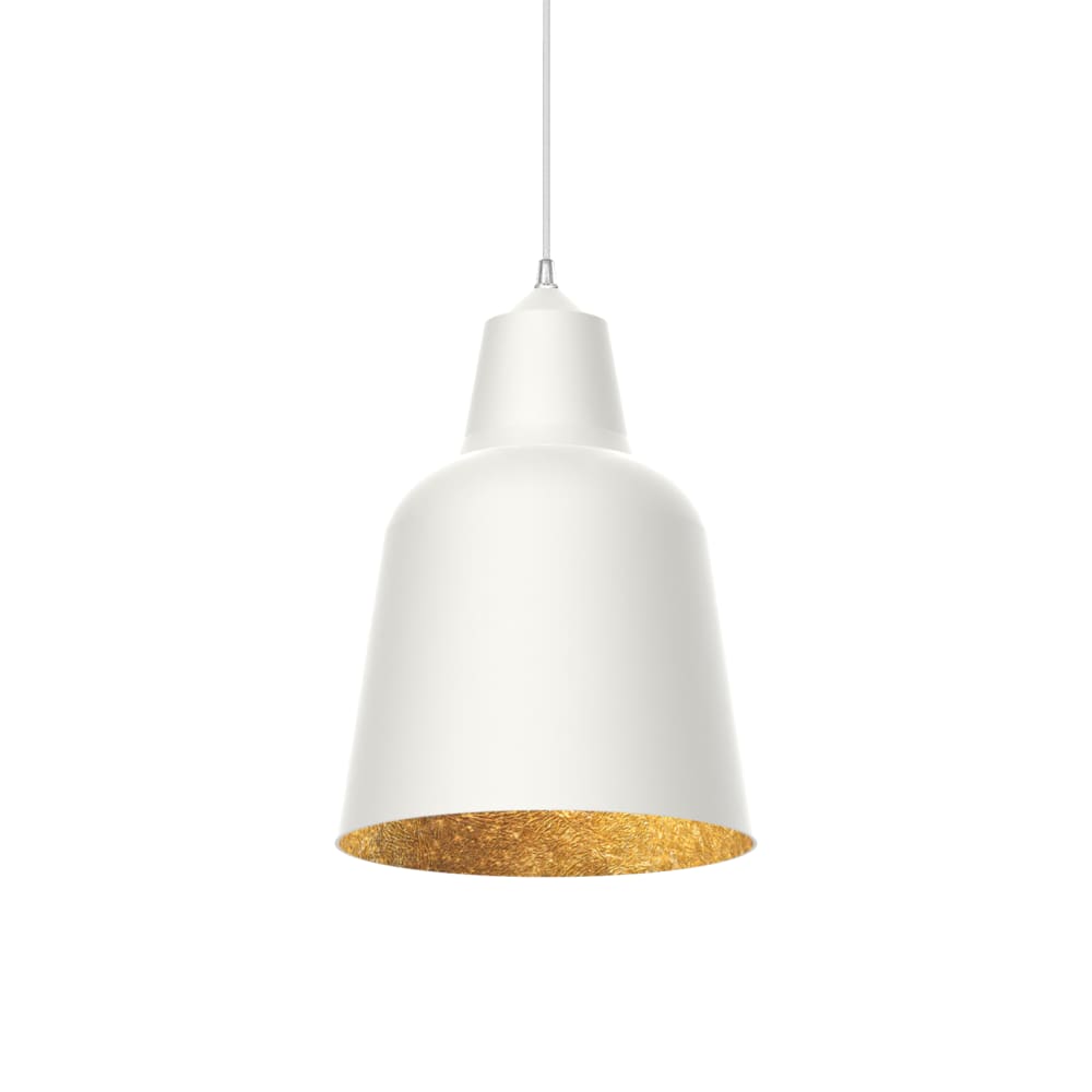 Dong - lampe à suspension en métal doré bianco e27