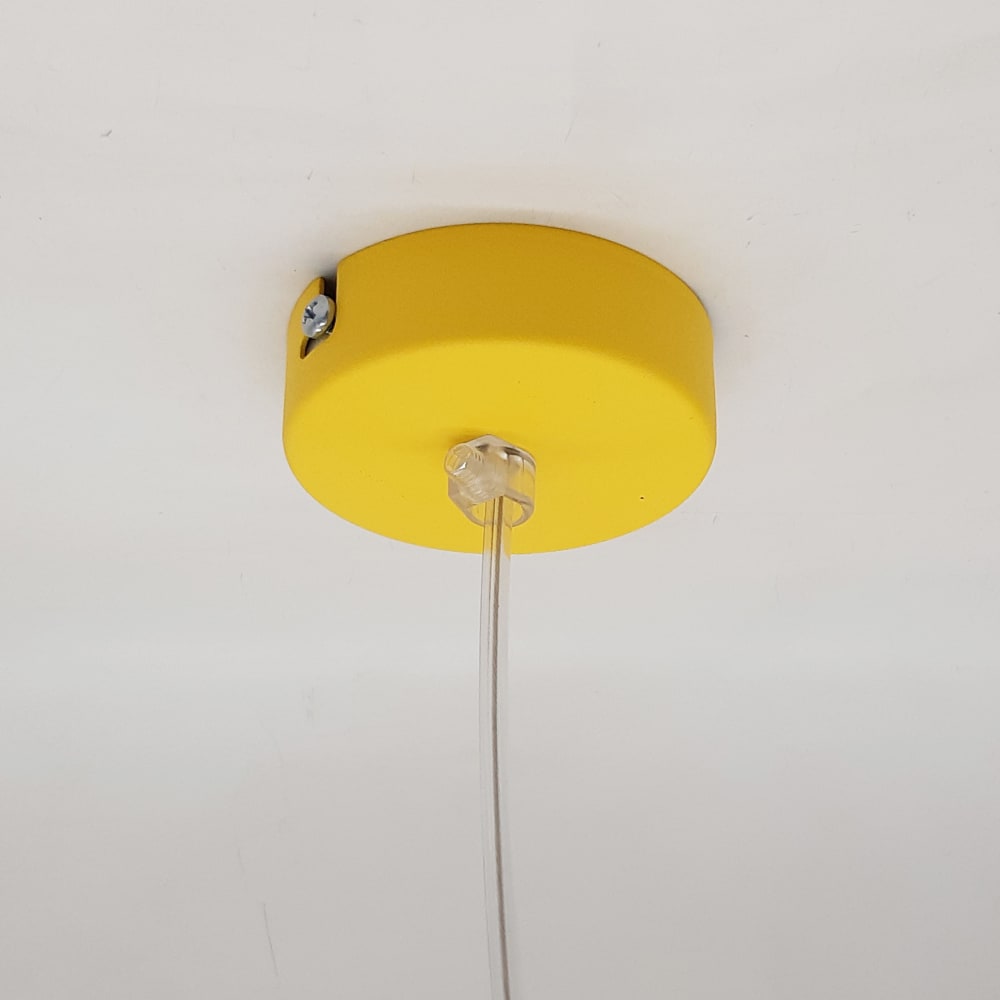 Dong - lampe à suspension en métal jaune e27 — vue 3