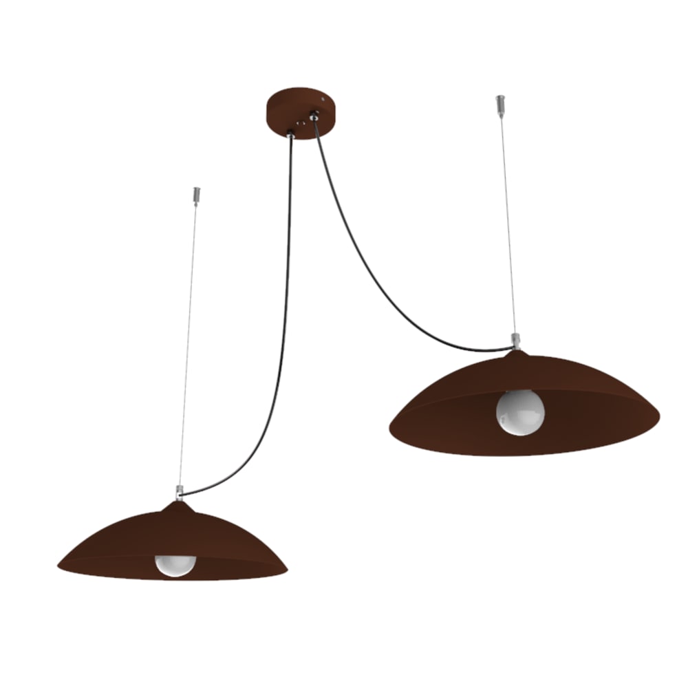 Dream - lampe à suspension en métal corten e27