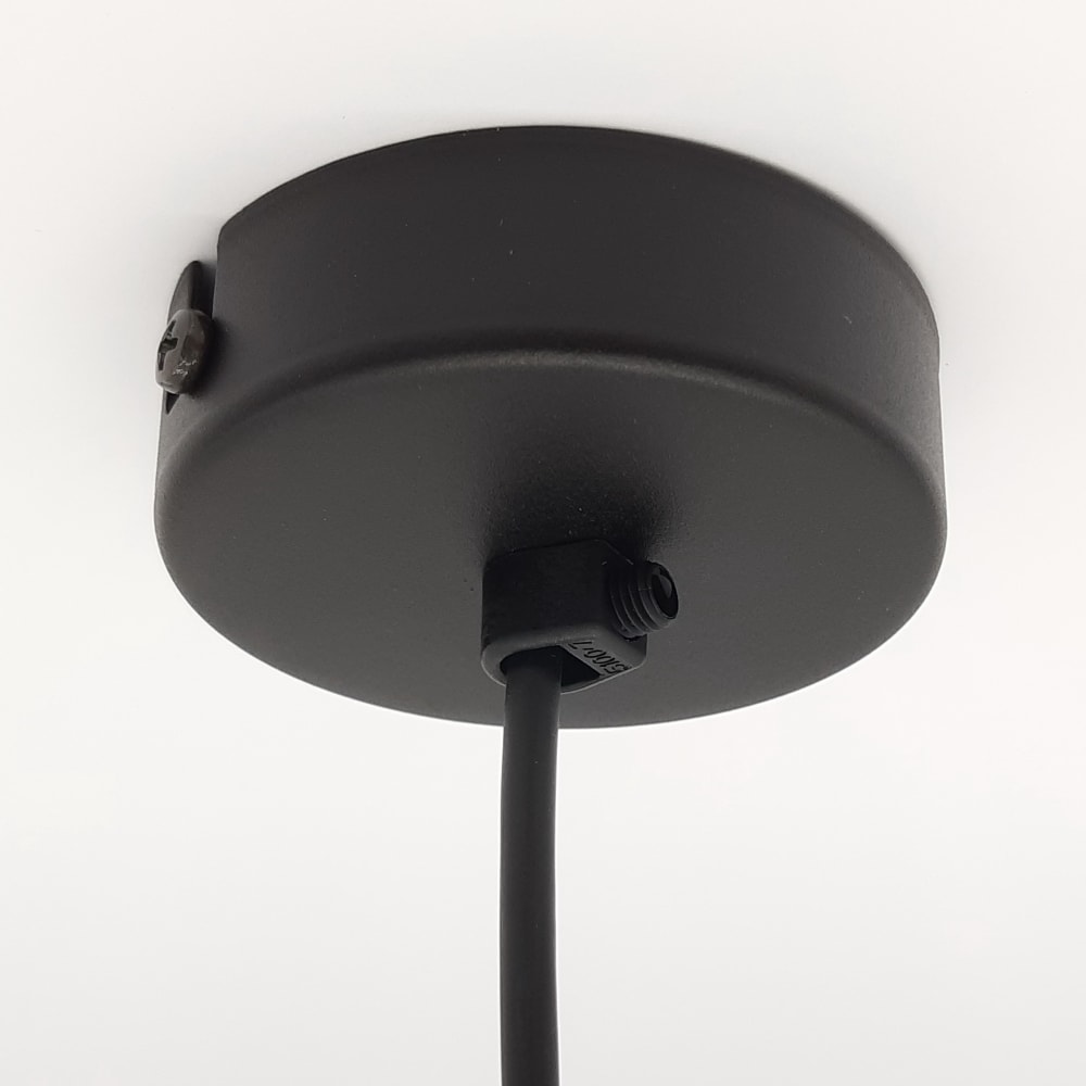 Dong - lampe à suspension en métal cuivre nero e27 — vue 3
