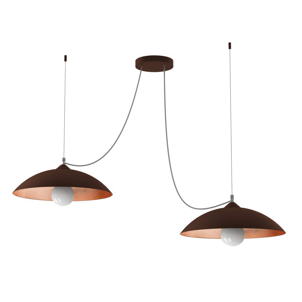 Dream - lampe à suspension en métal cuivre corten e27