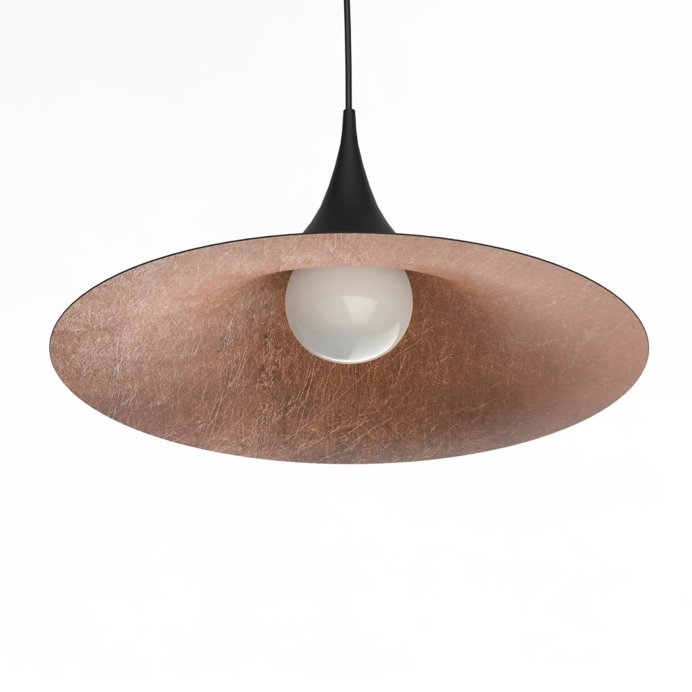 Louie - lampe à suspension en métal cuivre nero e27 — vue 4