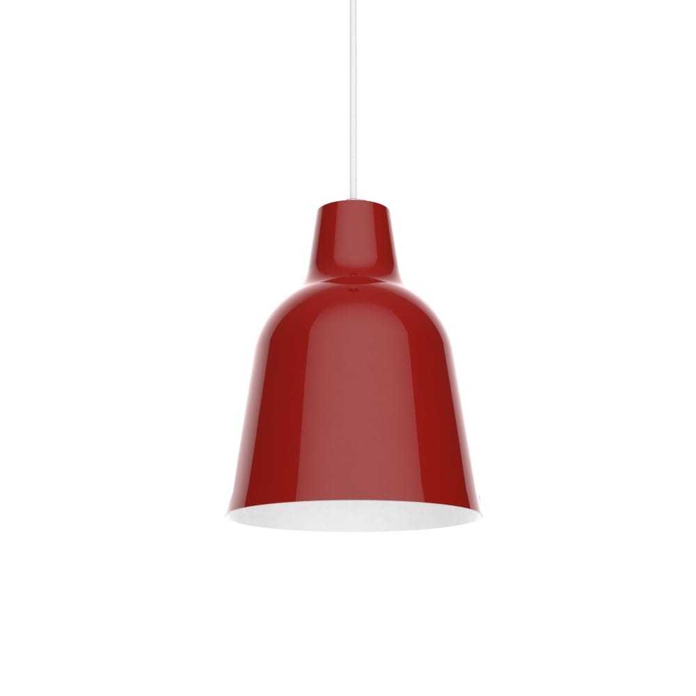 Dong - lampe à suspension en métal rouge bianco e27