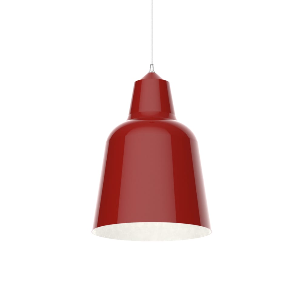 Dong - lampe à suspension en métal rouge bianco e27