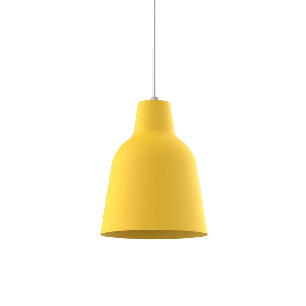Dong - lampe à suspension en métal jaune e27