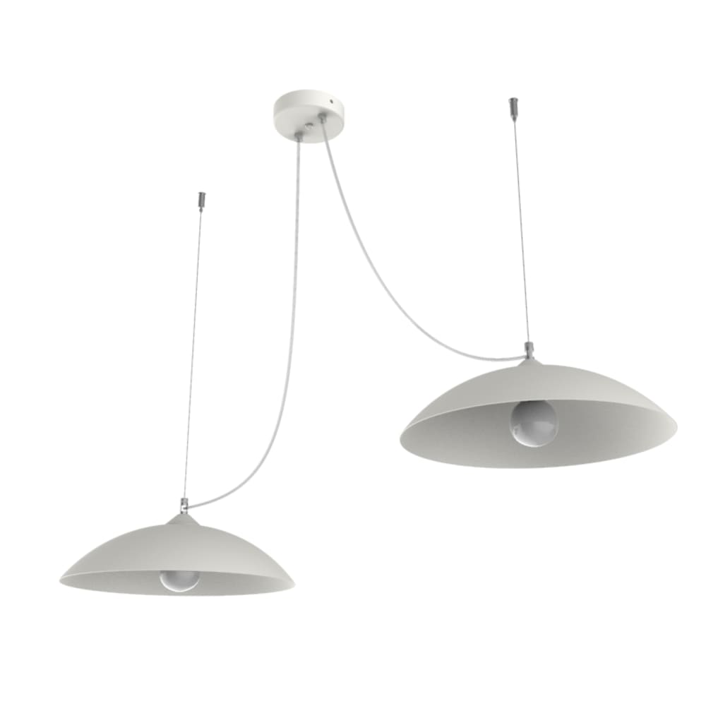 Dream - lampe à suspension en métal blanc e27