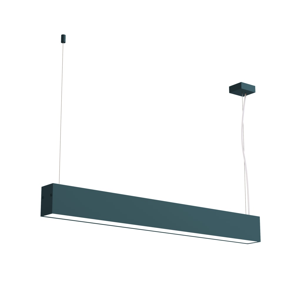 Suspension en métal bleu led 4000k