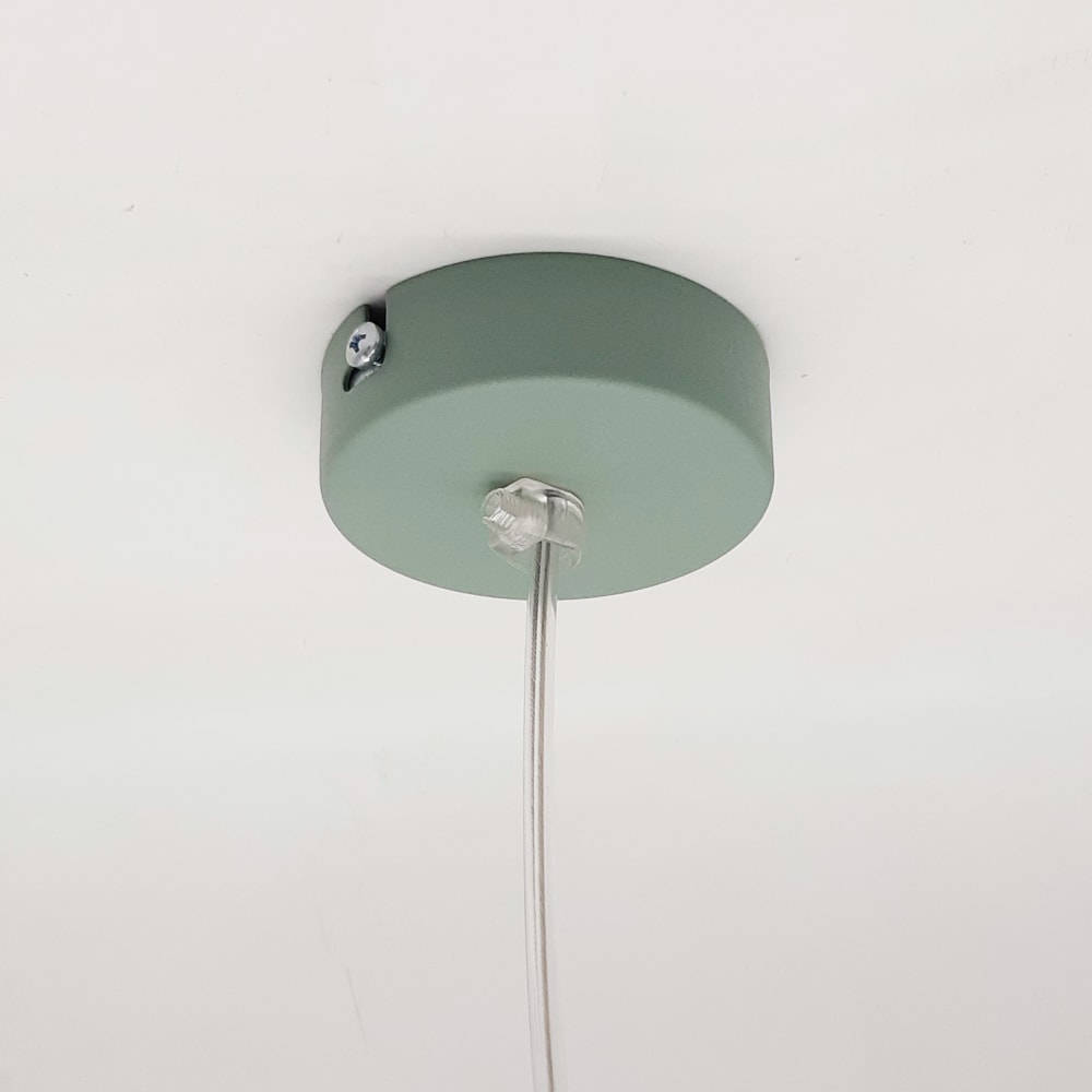 Dong - lampe à suspension en métal vert bianco e27 — vue 3