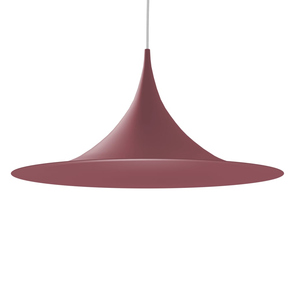 Louie - lampe à suspension en métal rouge e27