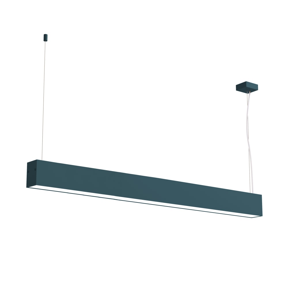 Suspension en métal bleu led 4000k