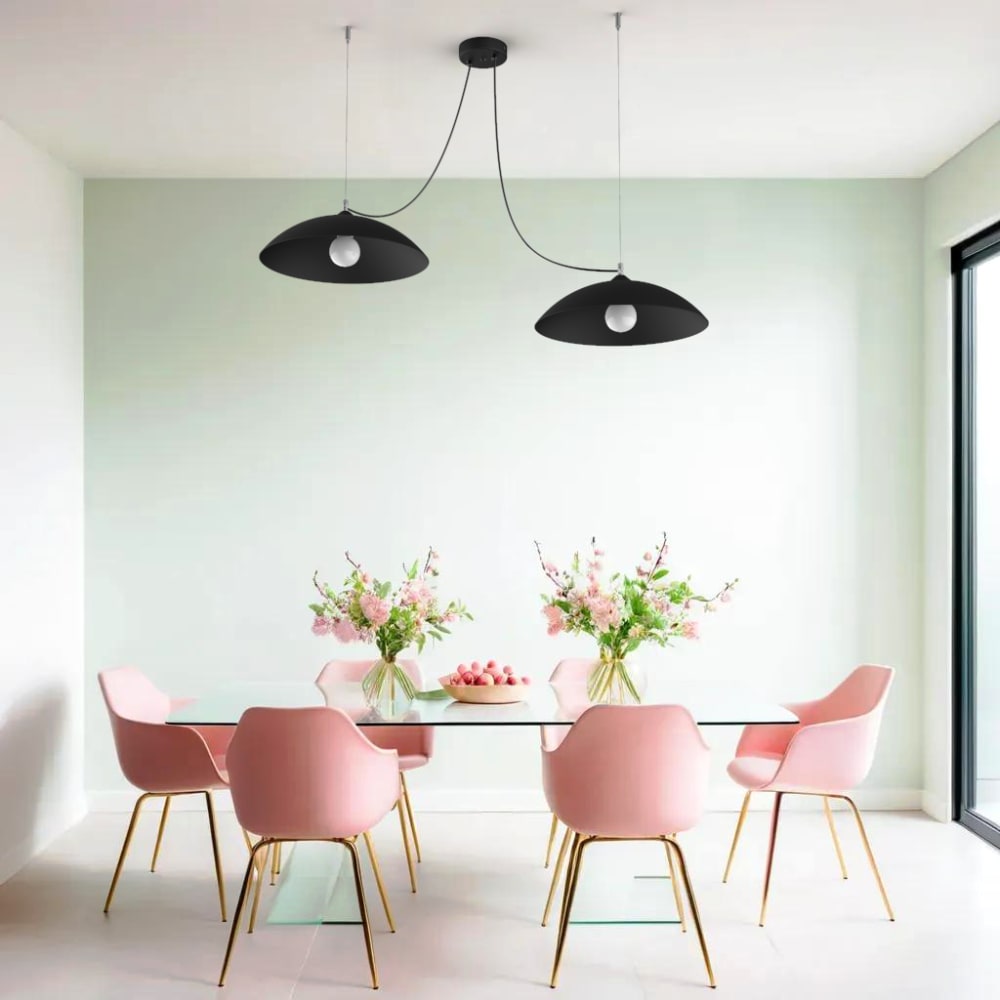 Dream - lampe à suspension en métal noir e27 — vue 4