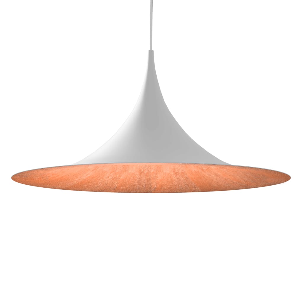 Louie - lampe à suspension en métal cuivre bianco e27