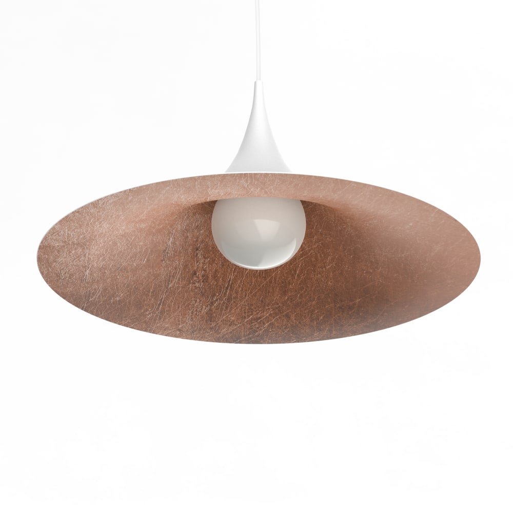 Louie - lampe à suspension en métal cuivre bianco e27 — vue 4