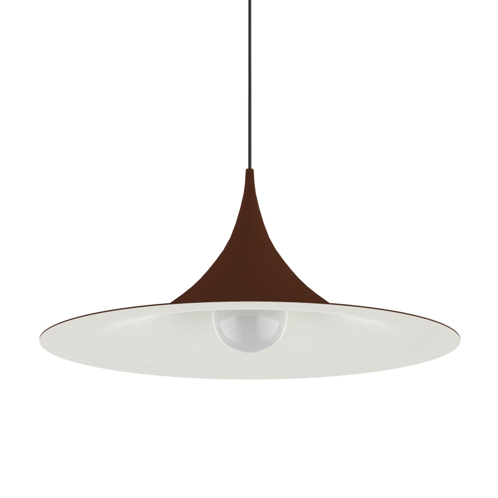 Louie - lampe à suspension en métal corten bianco e27
