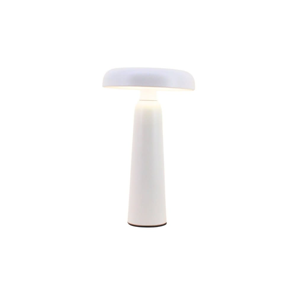 Lampe usb tactile champignon blanc 23cm