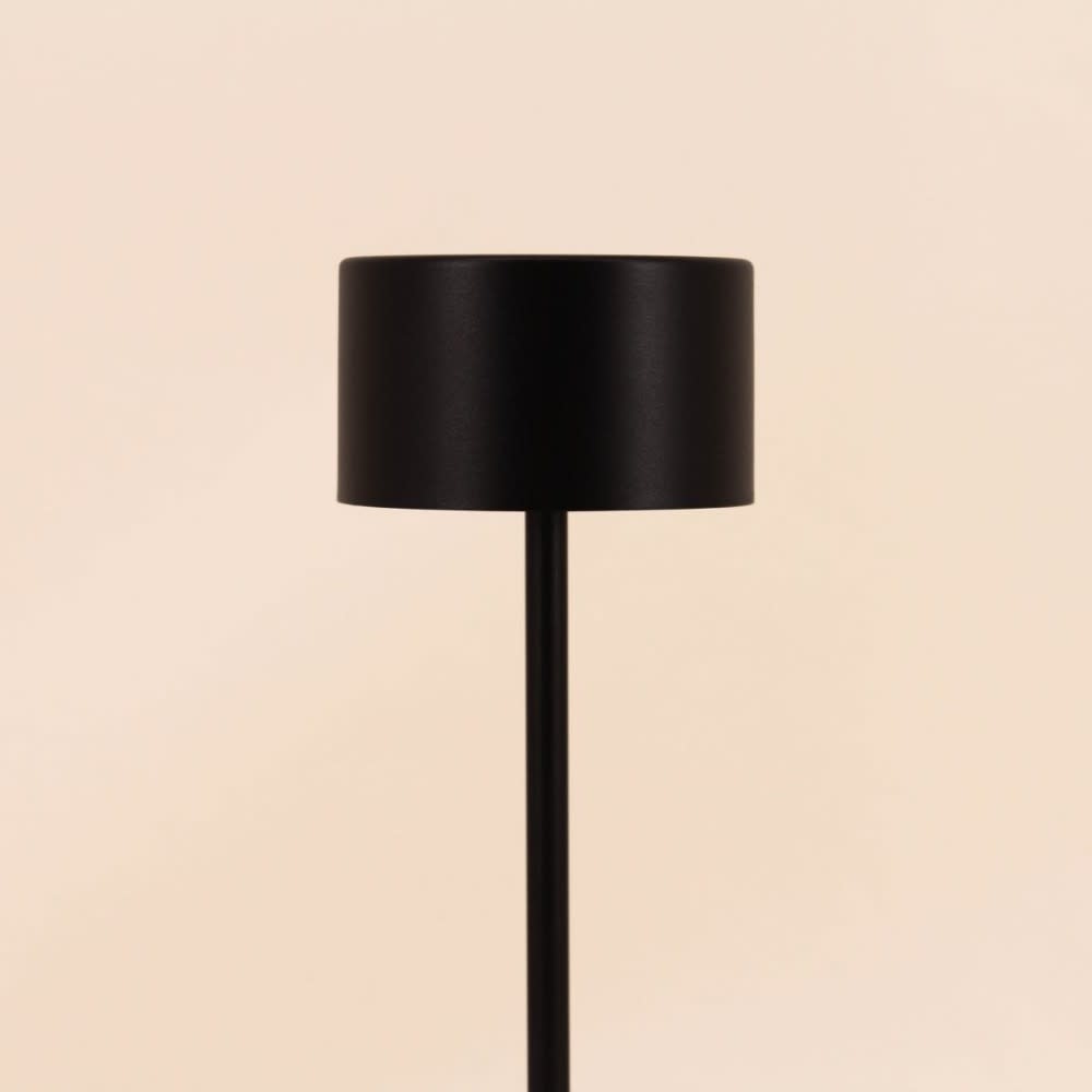 Lampe rechargeable usb ip44 en fer noir 27cm — vue 3