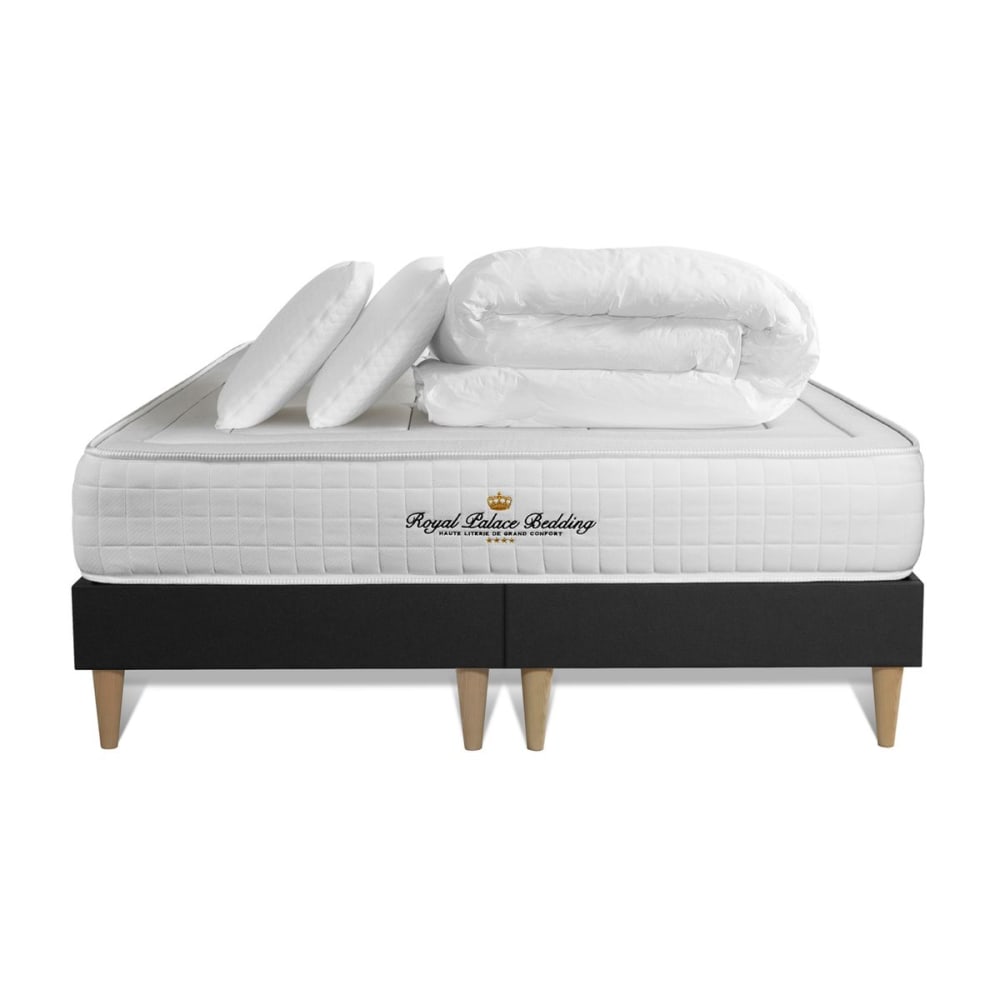Pack matelas sommier 180x200 oreiller couette