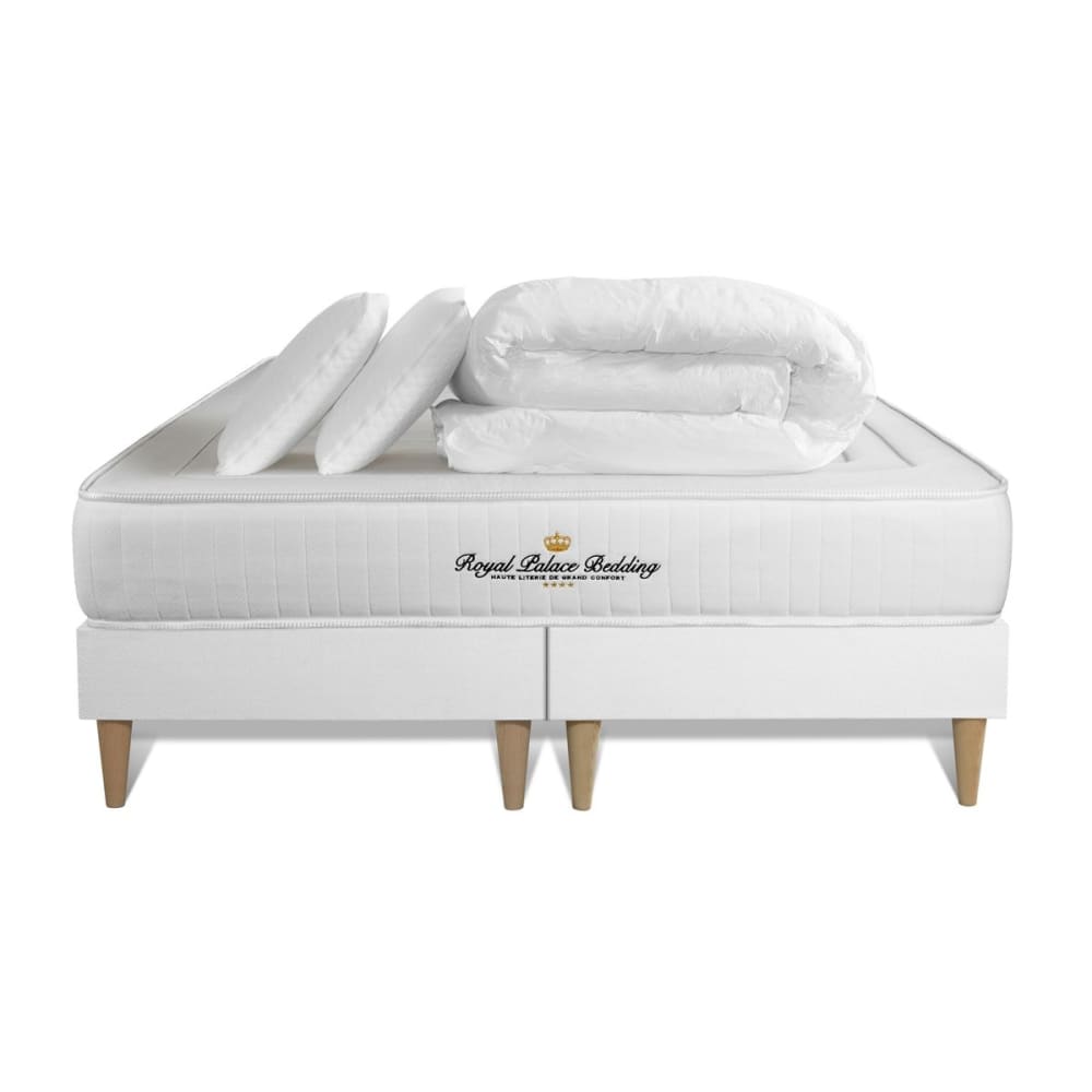 Pack matelas sommier 180x200 oreiller couette