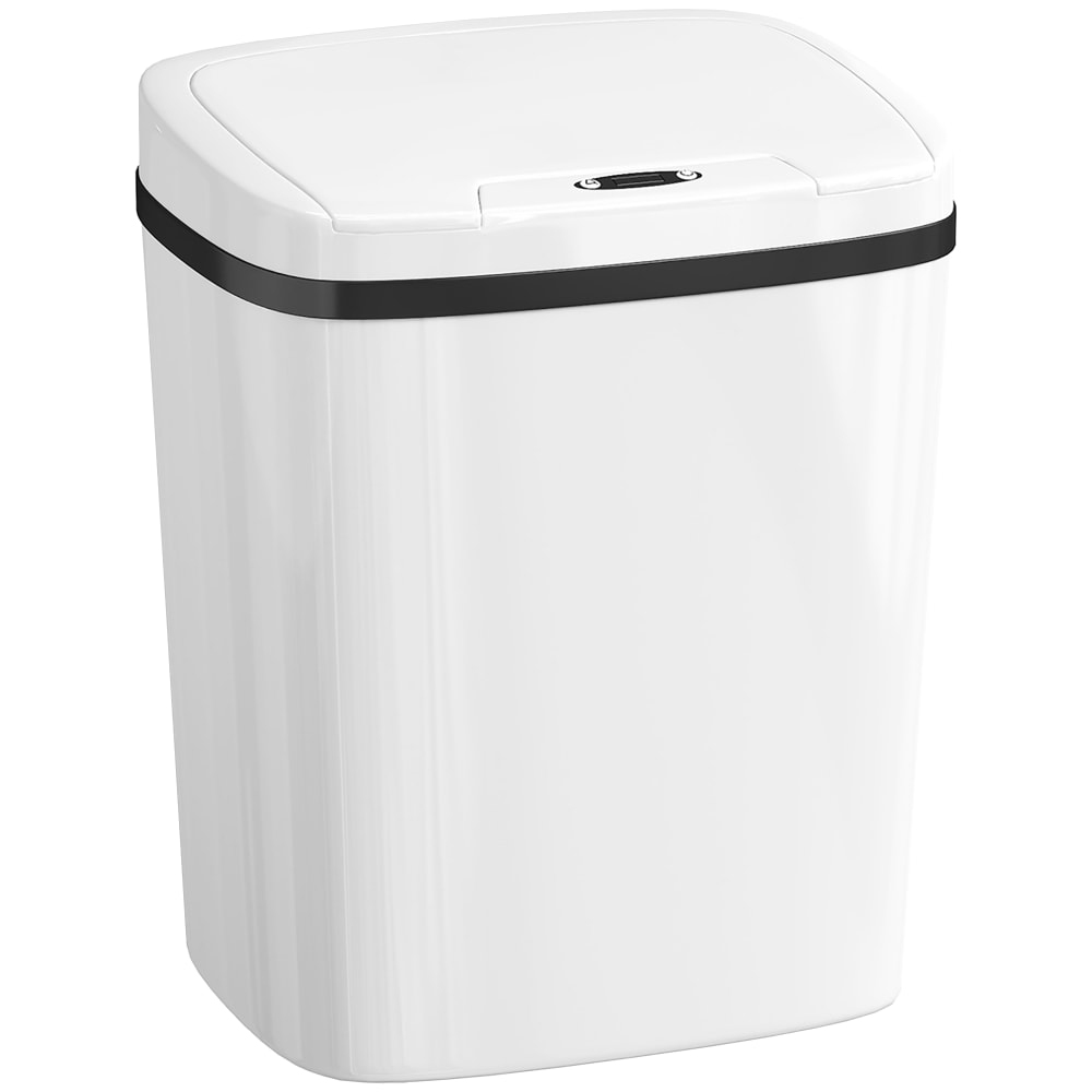 Poubelle de cuisine automatique 15L plastique blanc