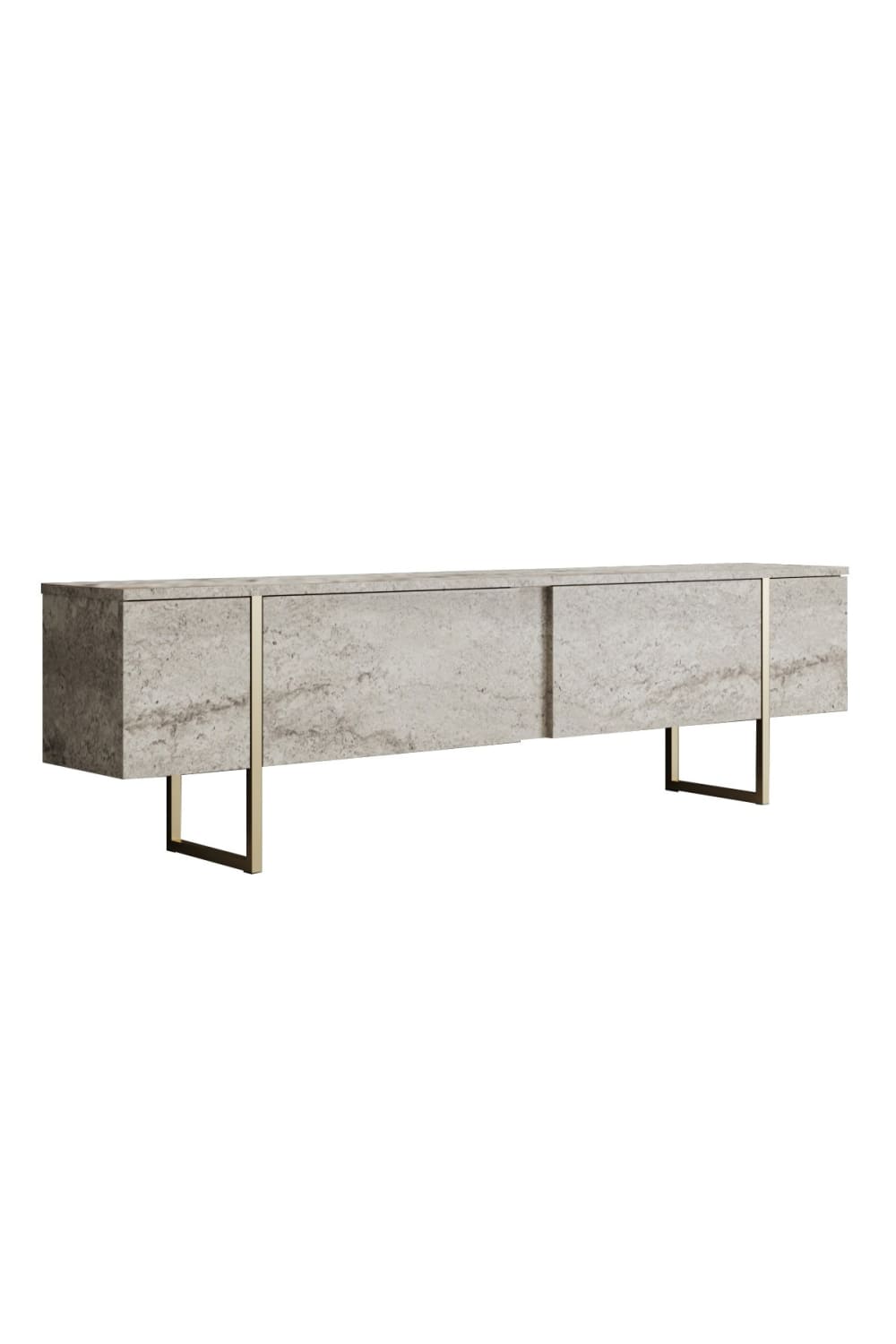 Meuble tv en bois beige 180 x 30 x 50 cm