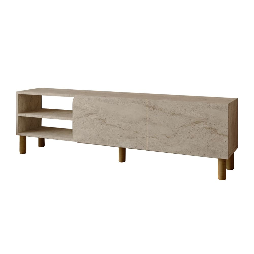 Meuble tv en bois beige 150 x 31 x 48 cm Meuble tv en bois beige 150 x 31 x 48 cm