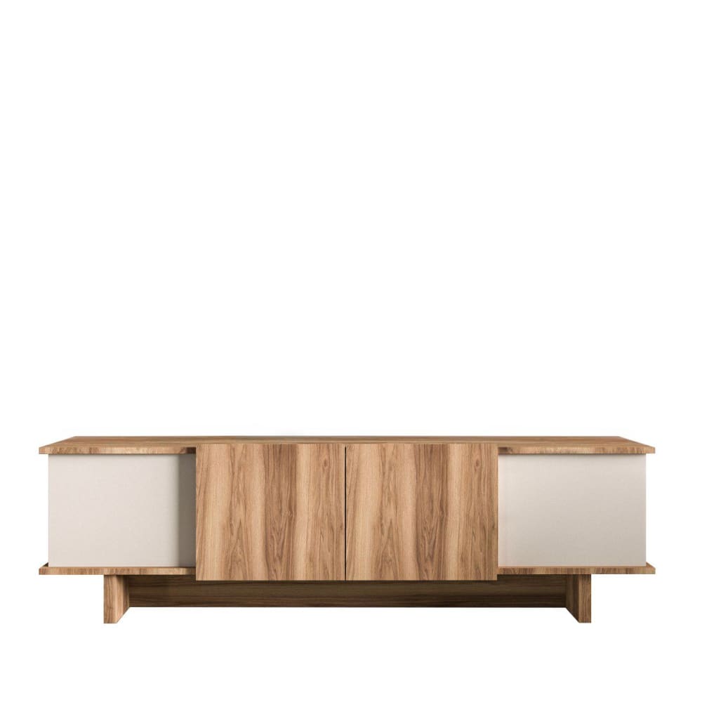 Meuble tv en bois beige 180 x 33 x 50 cm Meuble tv en bois beige 180 x 33 x 50 cm