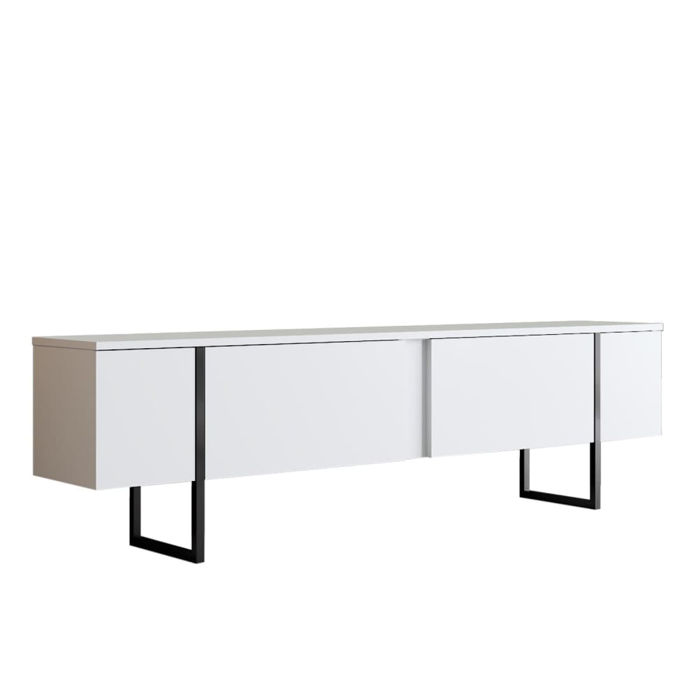 Meuble tv en bois blanc 180 x 30 x 50 cm