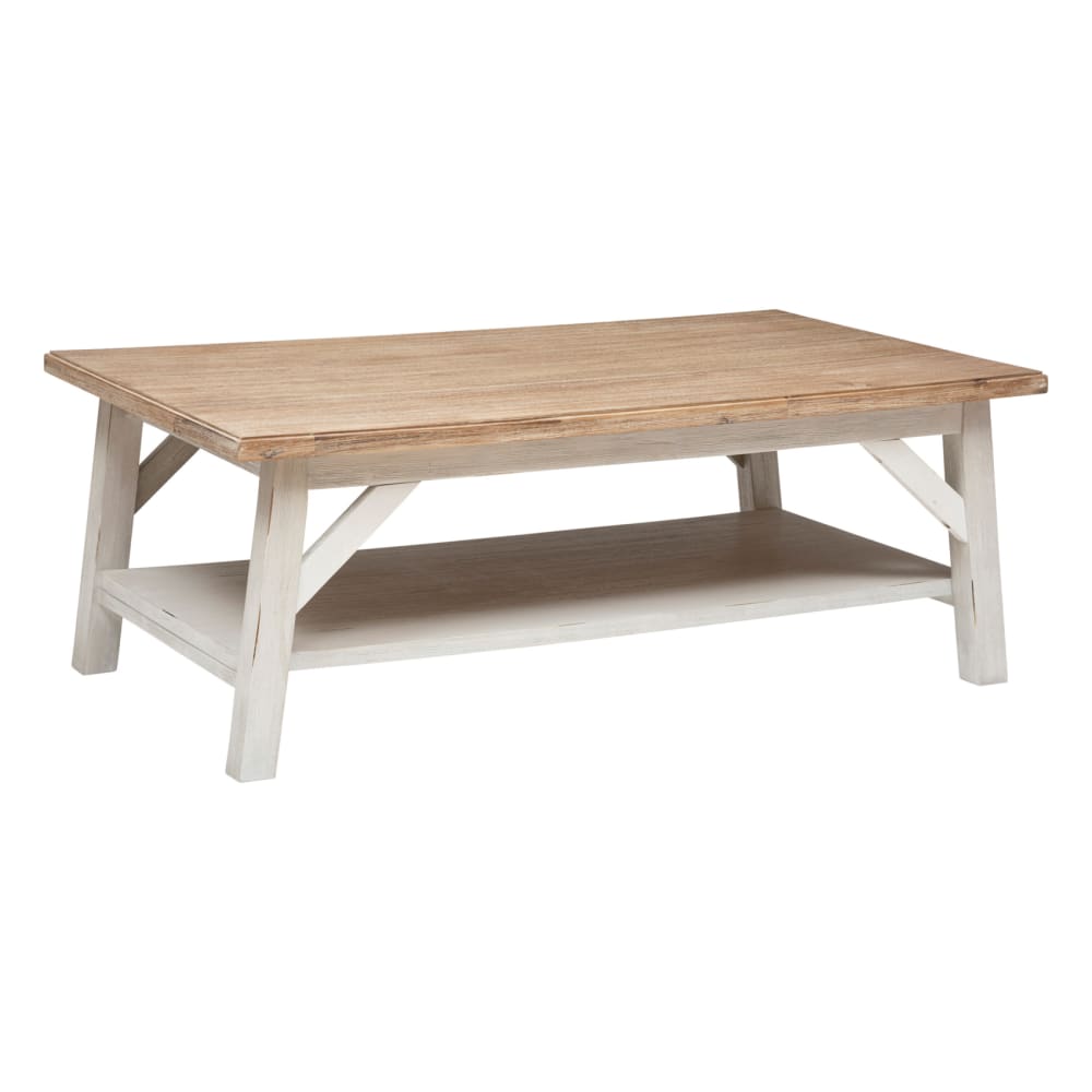 Table basse aspect bois rectangulaire naturel 120 x 70 Table basse aspect bois rectangulaire naturel 120 x 70