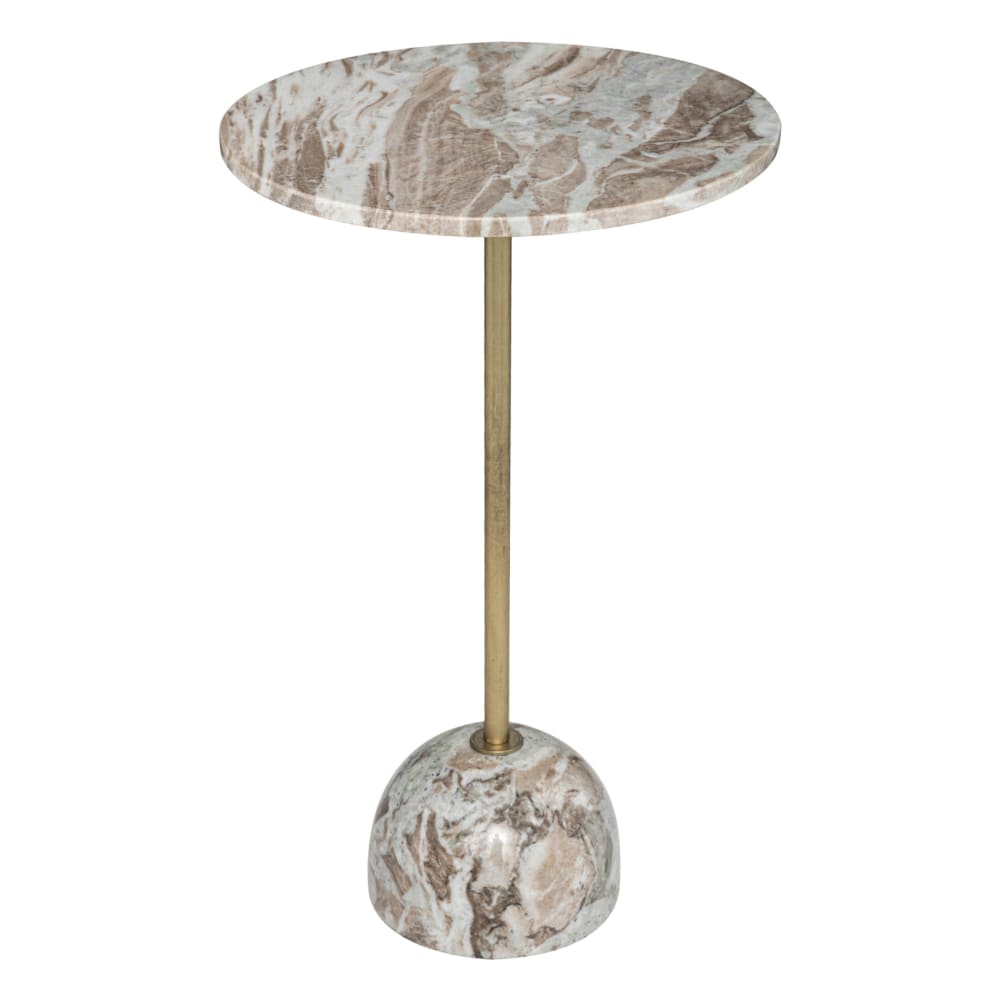 Table café en marbre minérale beige 36 x 36