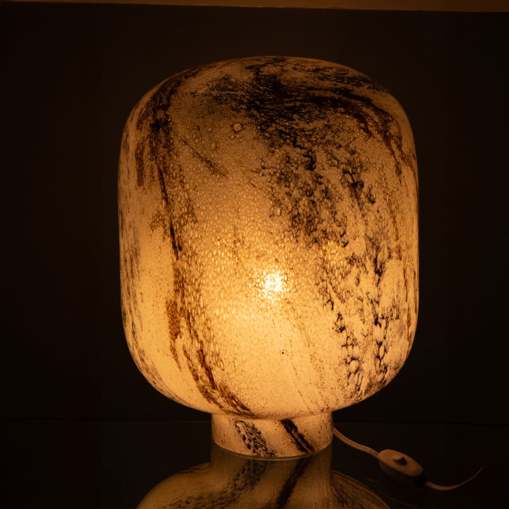 Lampe à poser en verre bronze 30 x 30 — vue 3