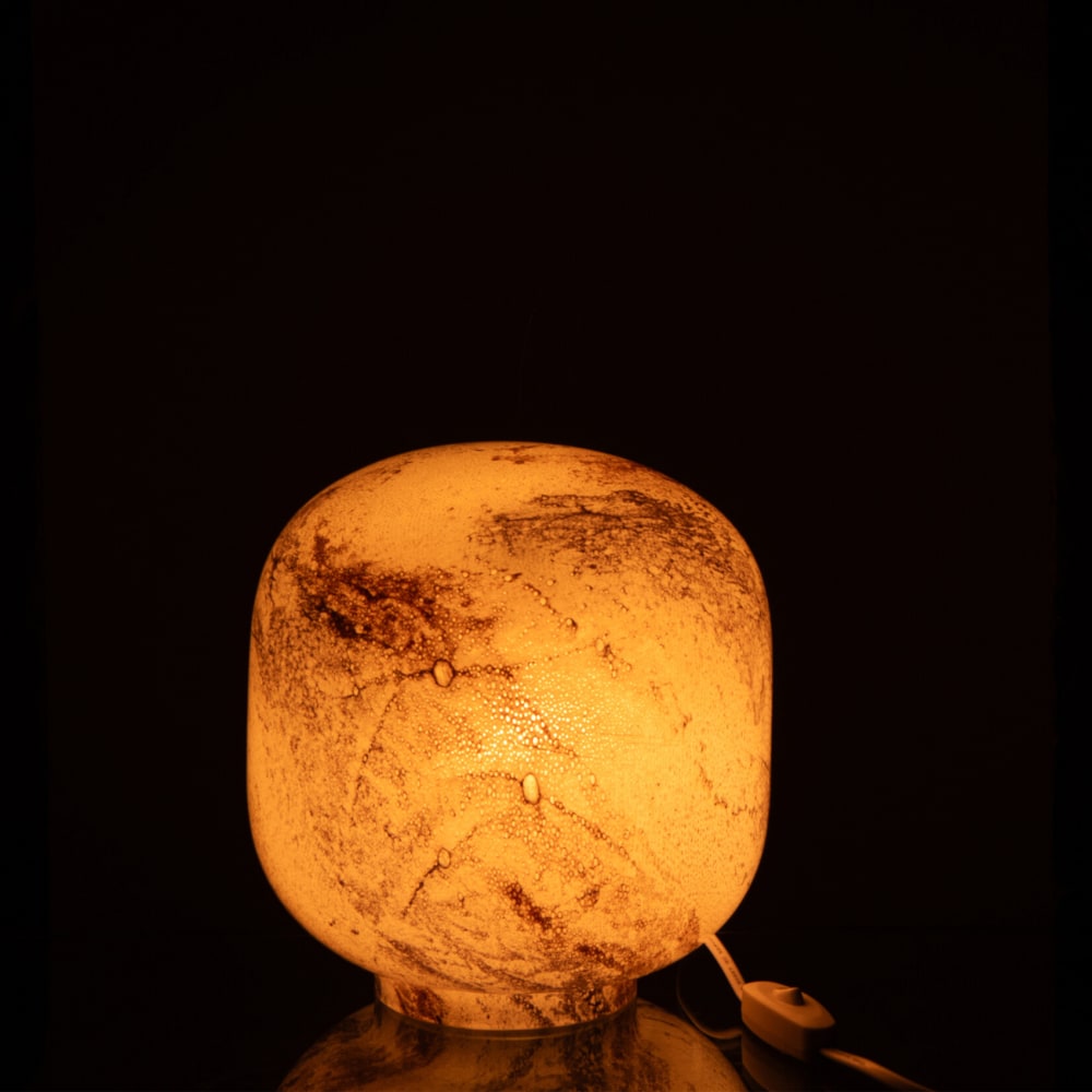 Lampe à poser en verre bronze 21 x 21 — vue 3