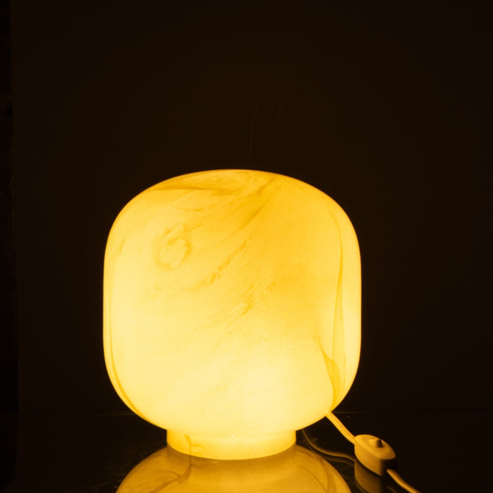 Lampe à poser en verre bronze 21 x 21 — vue 4