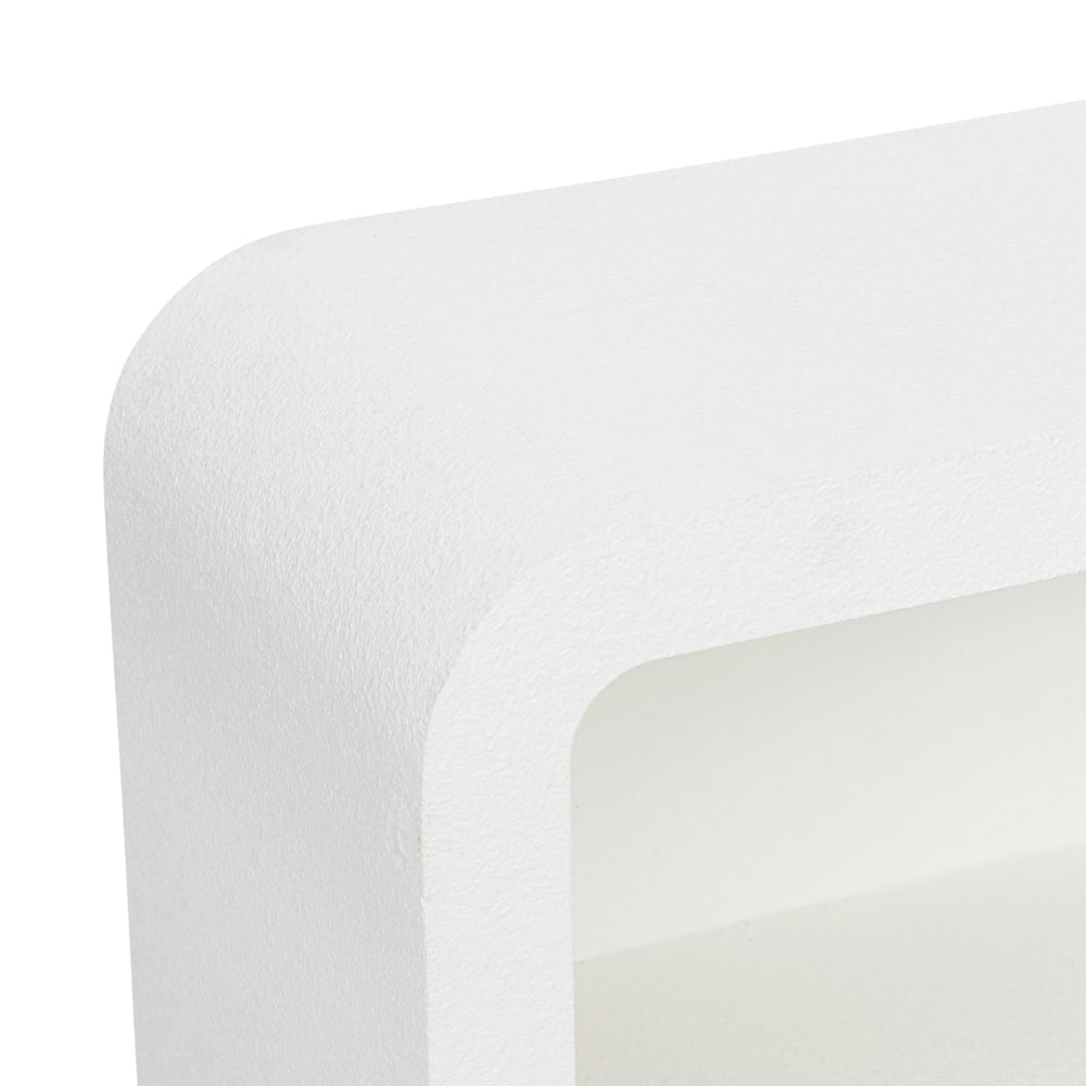 Meuble étagère 4 niches en bois blanc 75 x 30