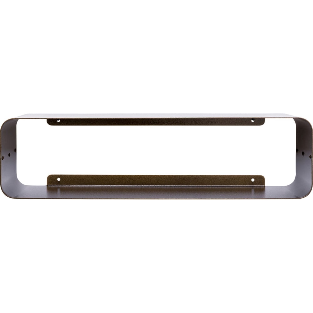 Étagère murale en acier bronze