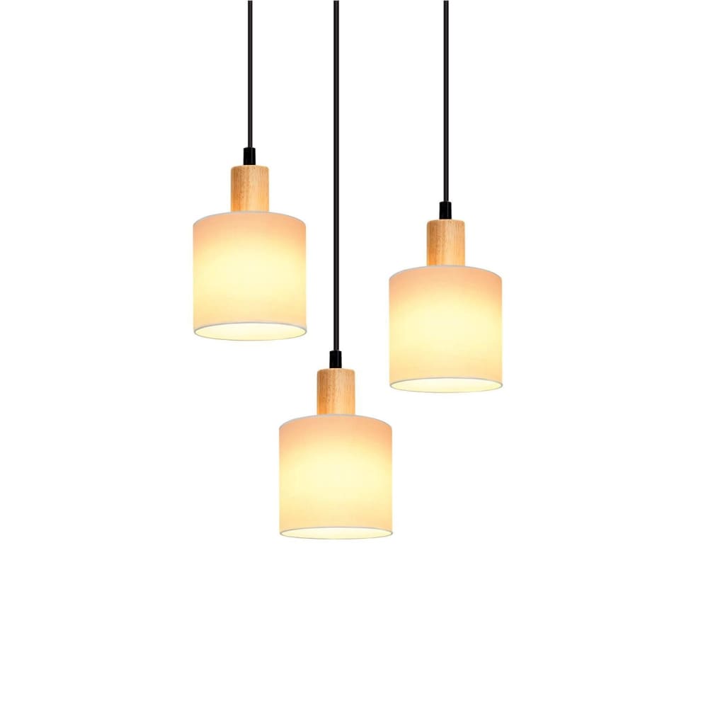 Suspension en fer blanc, h.170cm