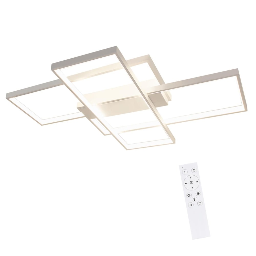 ZMH Deckenleuchte eisen 65x47x7.5cm weiß LED 65W style modern - Metall