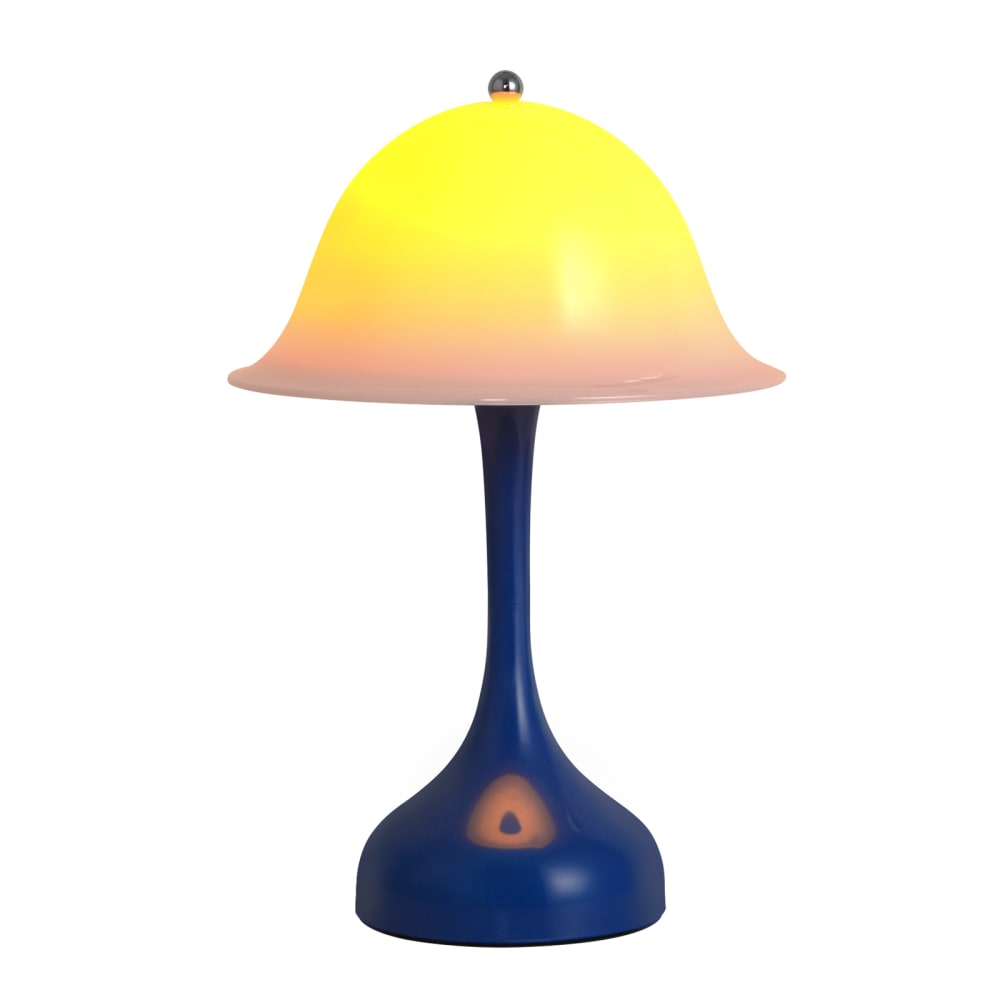 ZMH Tischlampe Kunststoff 16x9x24.5cm Blau LED style modern Blau Pvc - Polyvinlychlorid