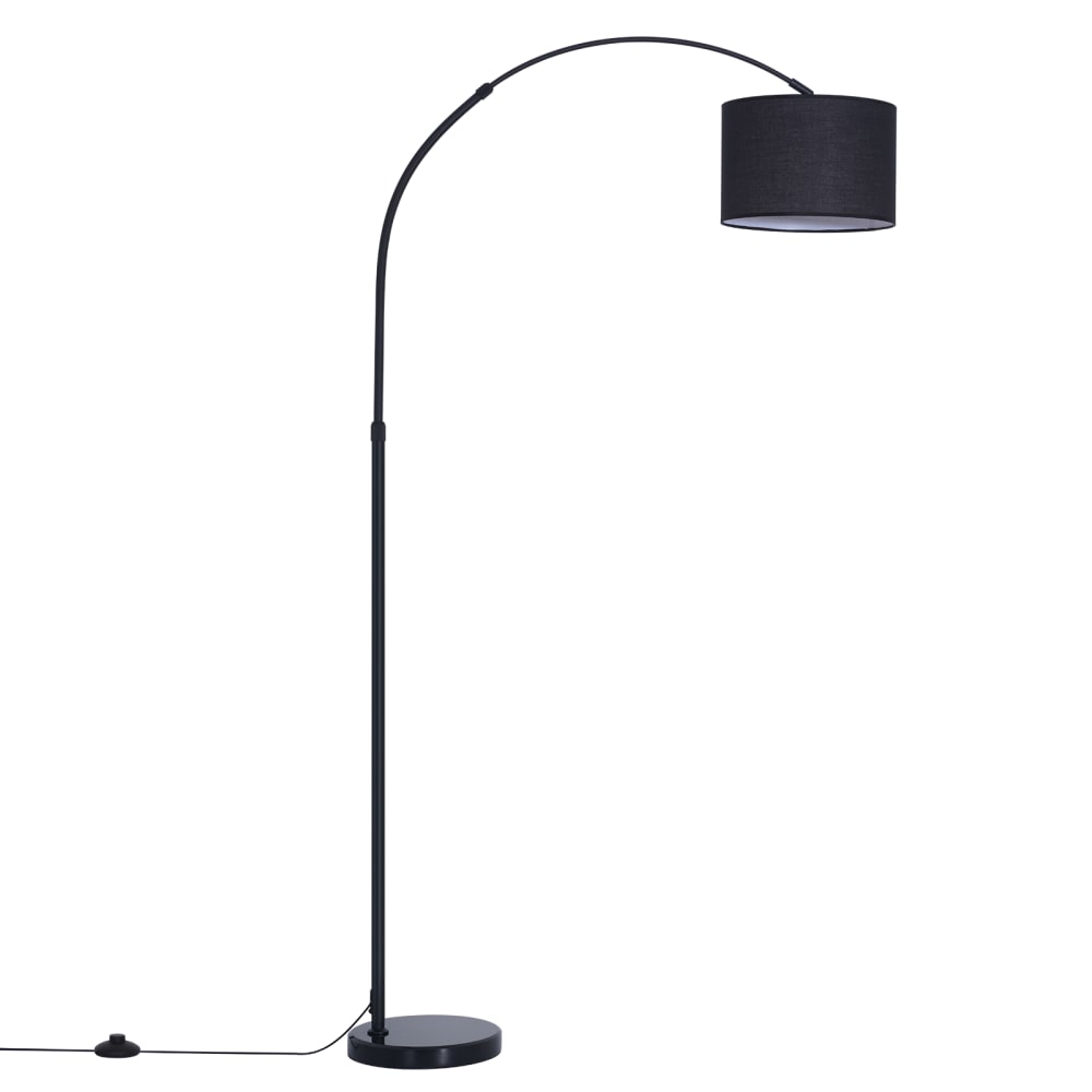 Lampadaire fer noir 26x30x181cm e27