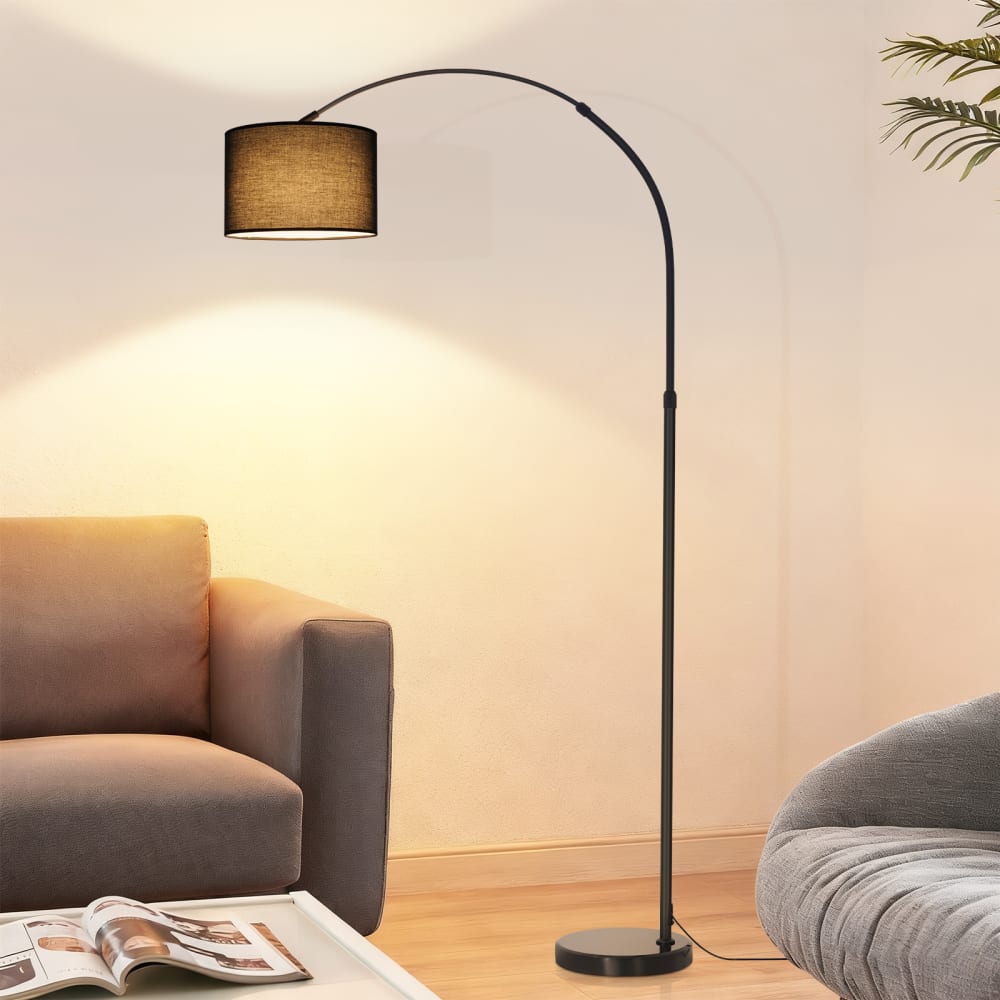 Stehlampe Eisen 26x30x181cm Schwarz E27 - Maisons Du Monde