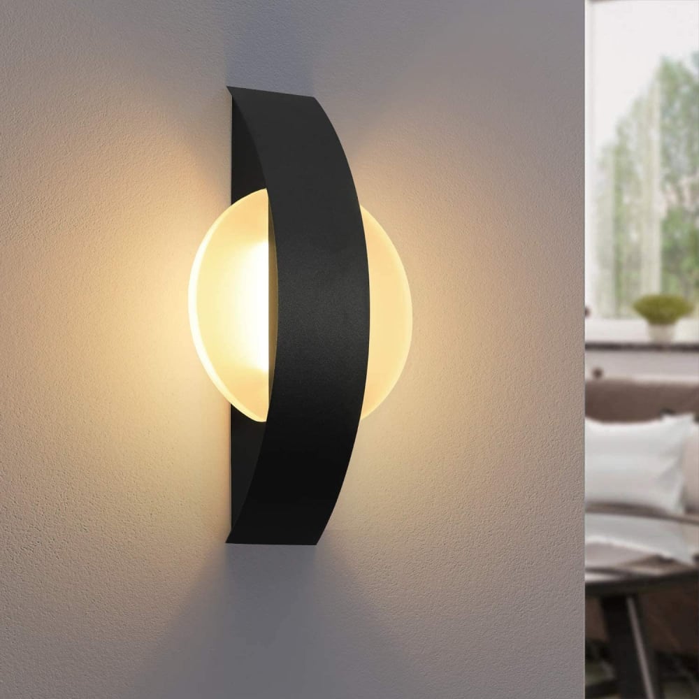 Applique murale fer noir 24x13x5cm led — vue 4