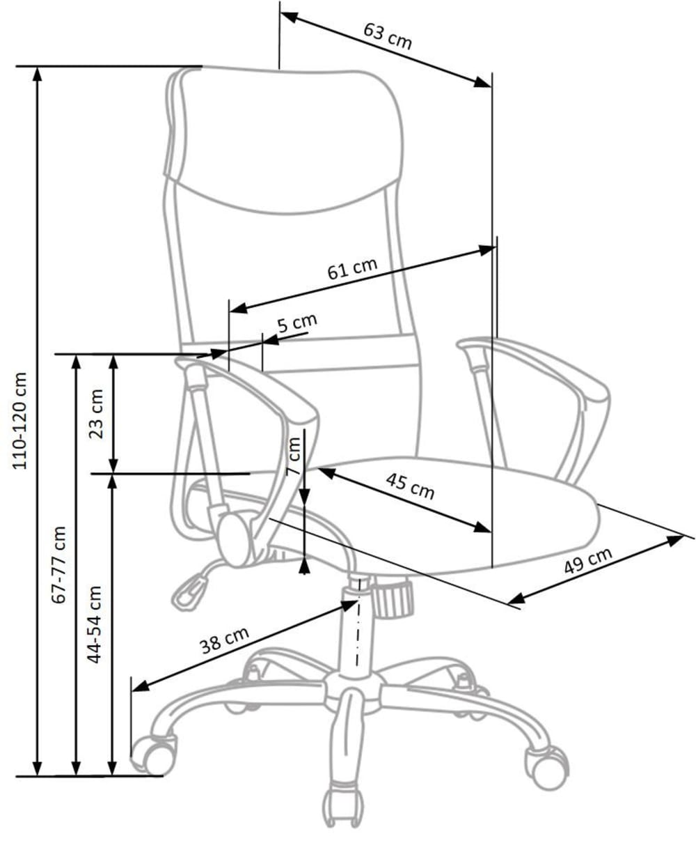Bürostuhl aus schwarzem Leder - Maisons Du Monde