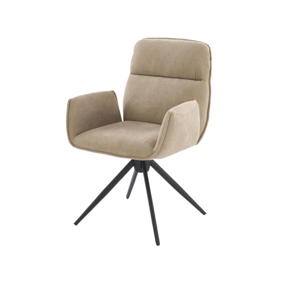 chaise pivotante en tissu