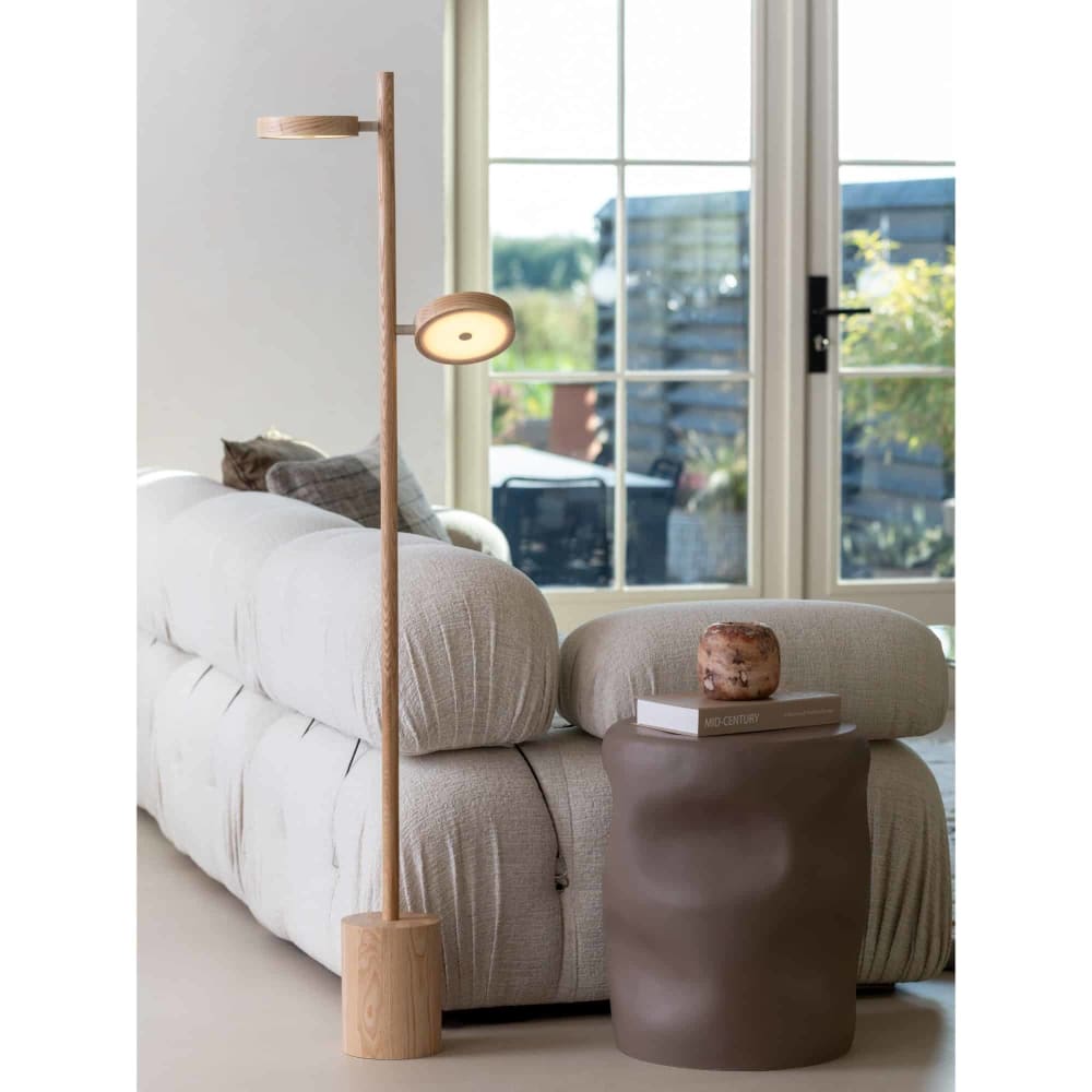 Lampadaire beige ø40x146cm — vue 3