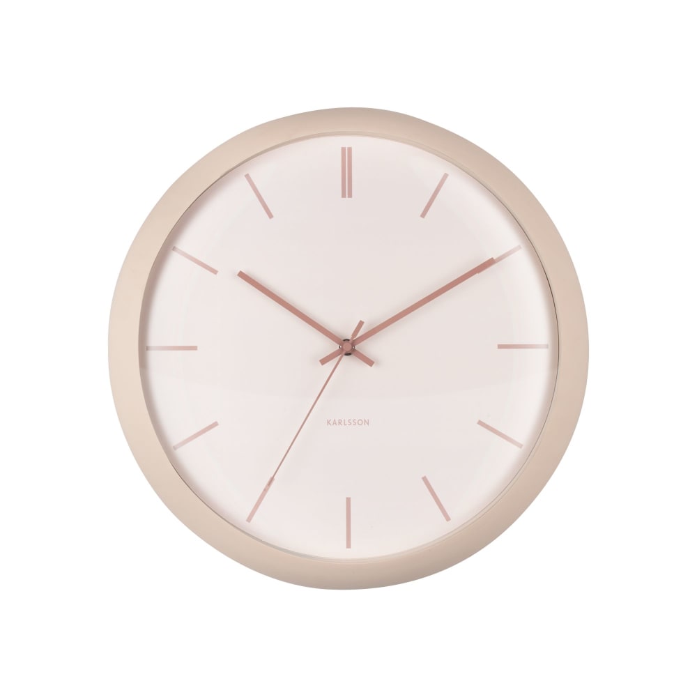 horloge murale fer brun